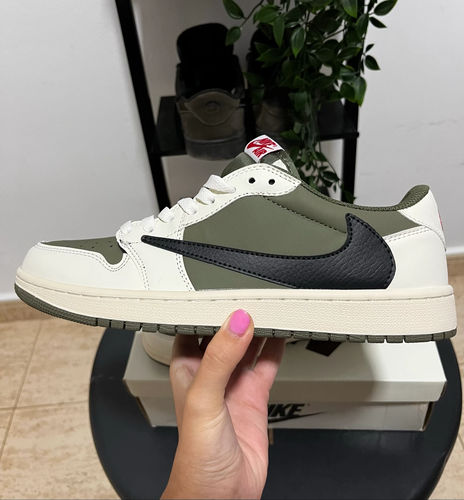 Jordan 1 Retro Low OG SP Travis Scott Medium Olive Size43 – photo 3